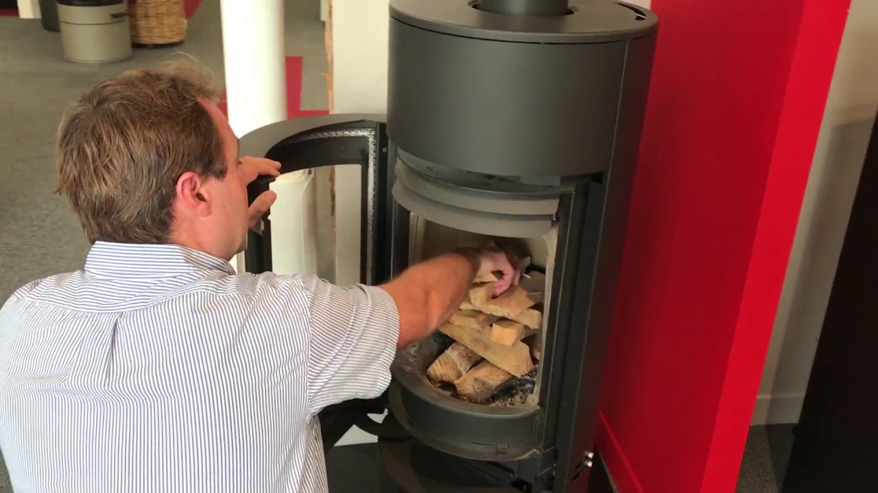 allumage poêle à bois feu inversé