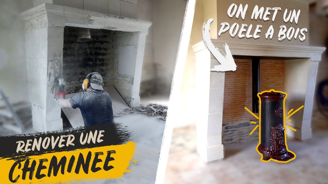 Rénover une CHEMINÉE pour installer un POÊLE à BOIS | Rénovation - SDC #35