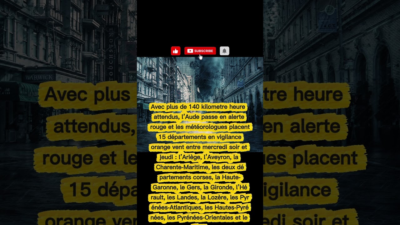 ALERTE : La Tempête NILS frappe le Sud ! Vents à 150 km/h et Vigilance Rouge 🔴