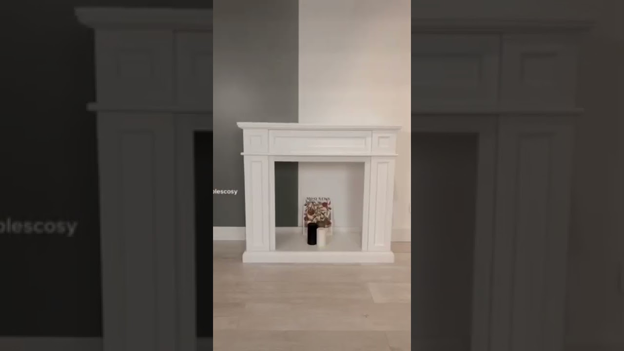 Je crois on a tous besoin d’une fausse cheminée dans notre appartement! #fyp #foryoupage #decoration
