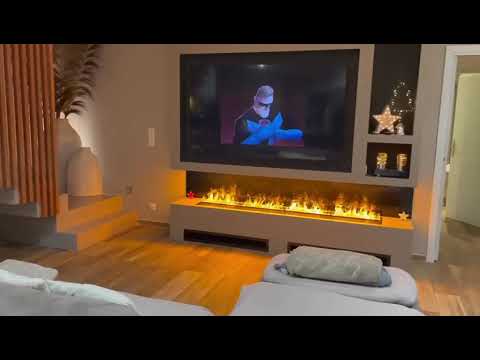 Cheminée Vapeur sous TV BioArtConcept