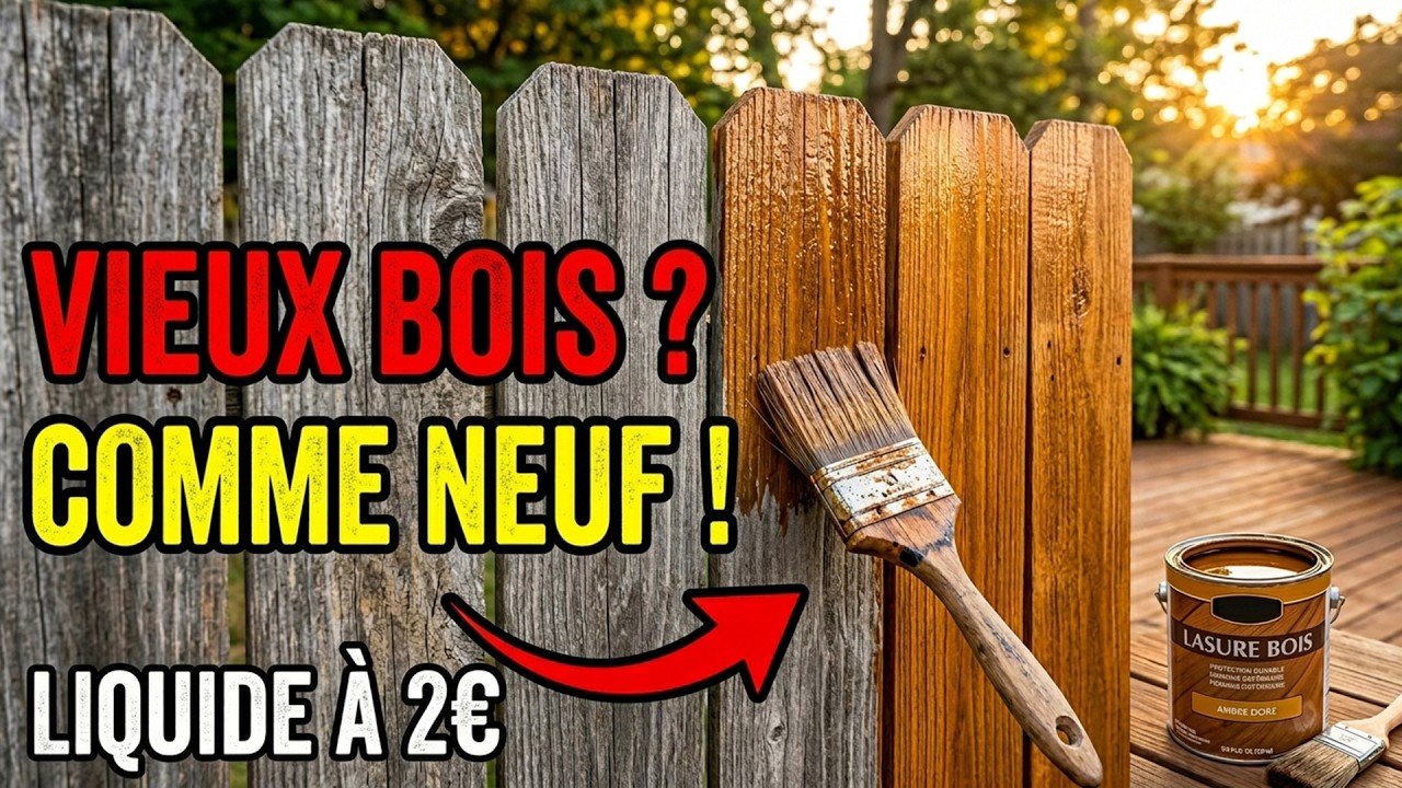 Le liquide à 2€ qui redonne vie au bois. COMME NEUF - Pourquoi l’industrie l’a ENTERRÉ.