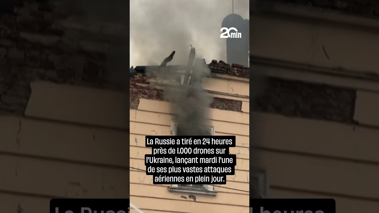 Un drone iranien Shahed frappe le centre historique de Lviv en Ukraine