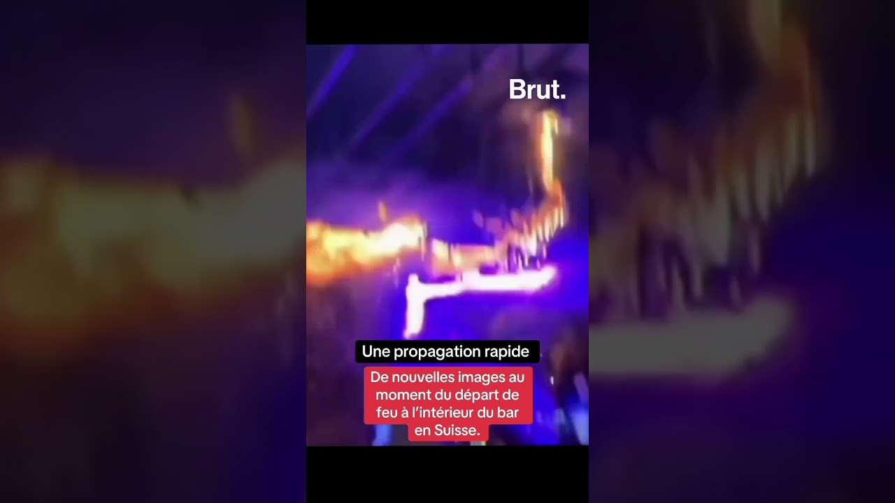 De nouvelles images au moment du départ de feu à l’intérieur du bar en Suisse