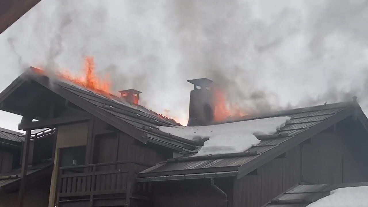 Feu de toiture à Serre Chevalier, le bâtiment évacué