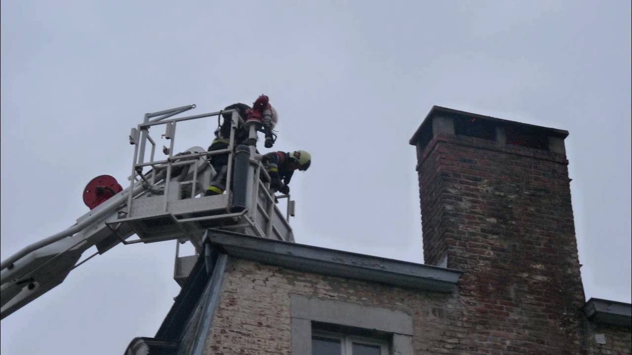 Pompiers de Pepinster: feu de cheminée à Fraipont