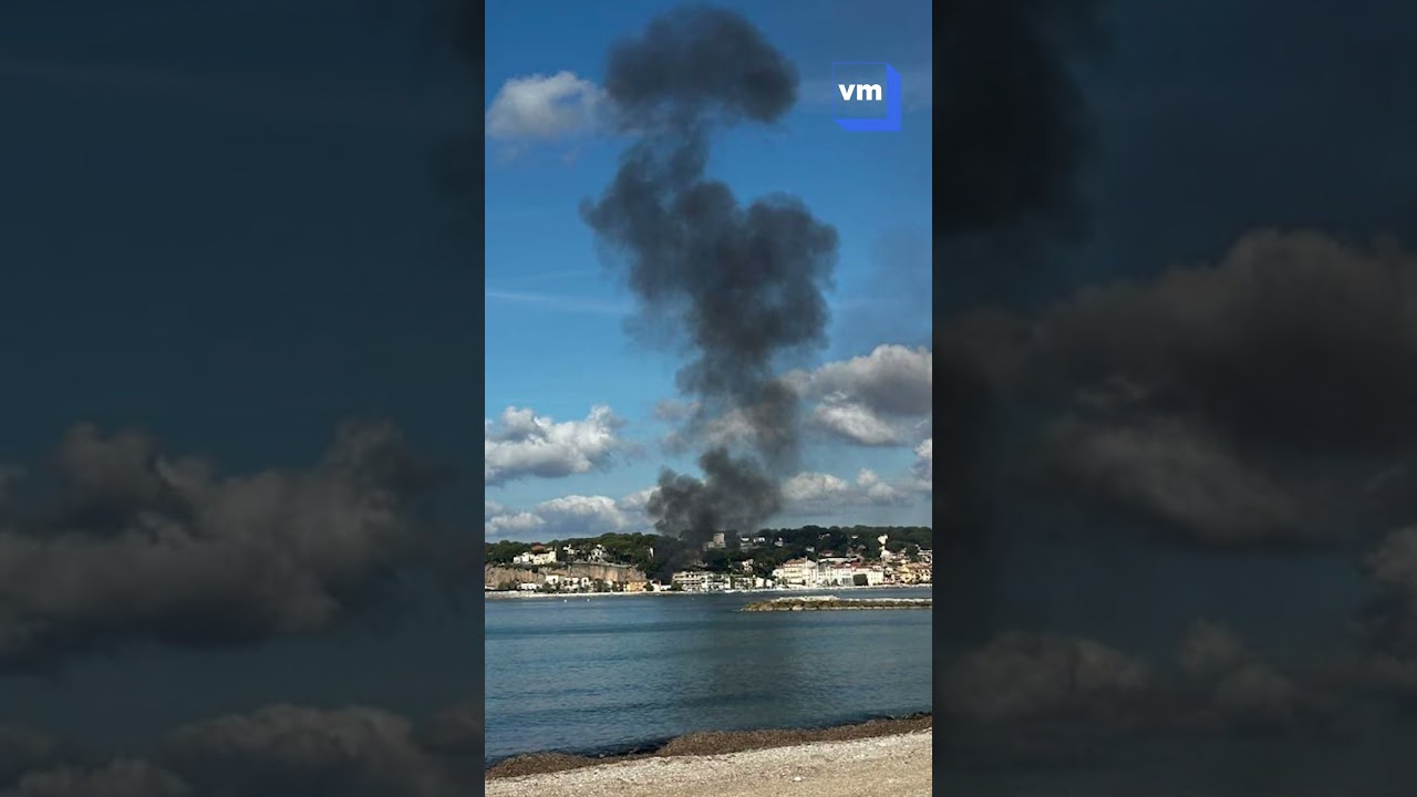 Spectaculaire incendie sur le port de Sanary