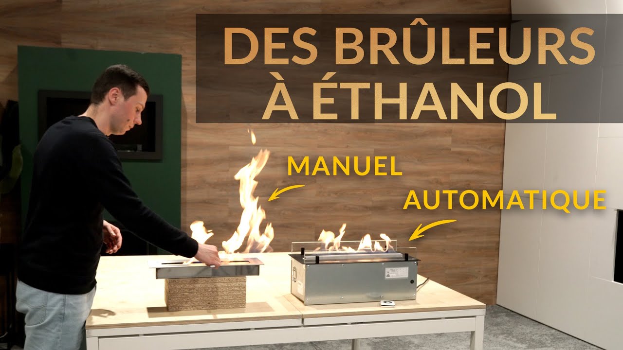 Comment fonctionne une cheminée à l'éthanol ? Comparaison des cheminées manuelles et automatiques.
