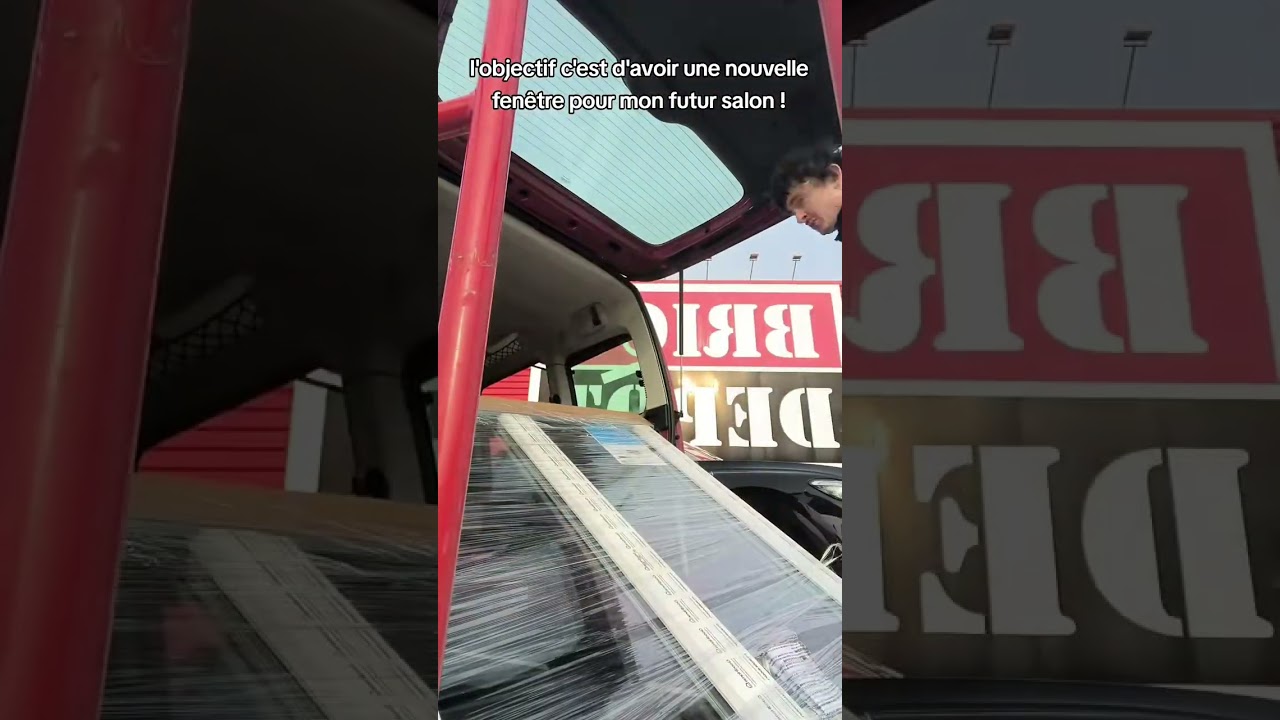 😩 C'est mal engagé pour la nouvelle fenêtre je crois #reaction #renovation #btp #travaux #bricolage