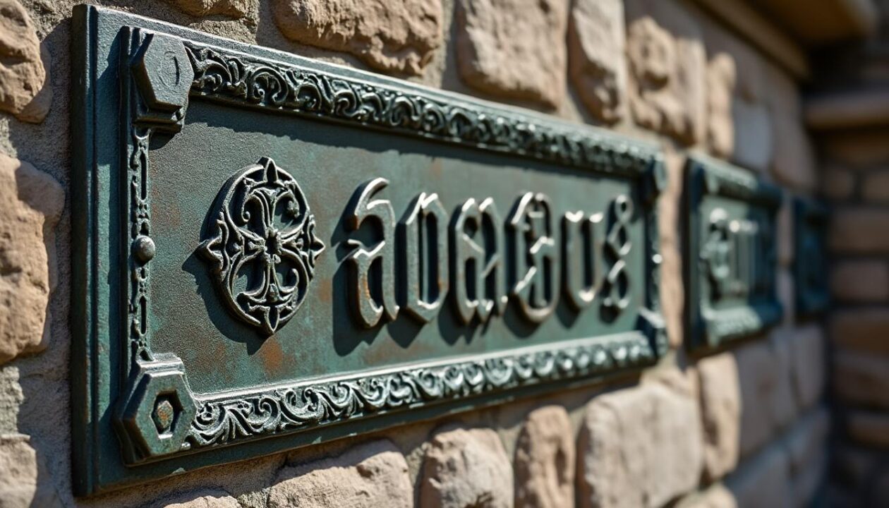 découvrez le mystère des plaques de cheminées ornées d'inscriptions énigmatiques et laissez-vous guider pour lever le voile sur leurs secrets fascinants.