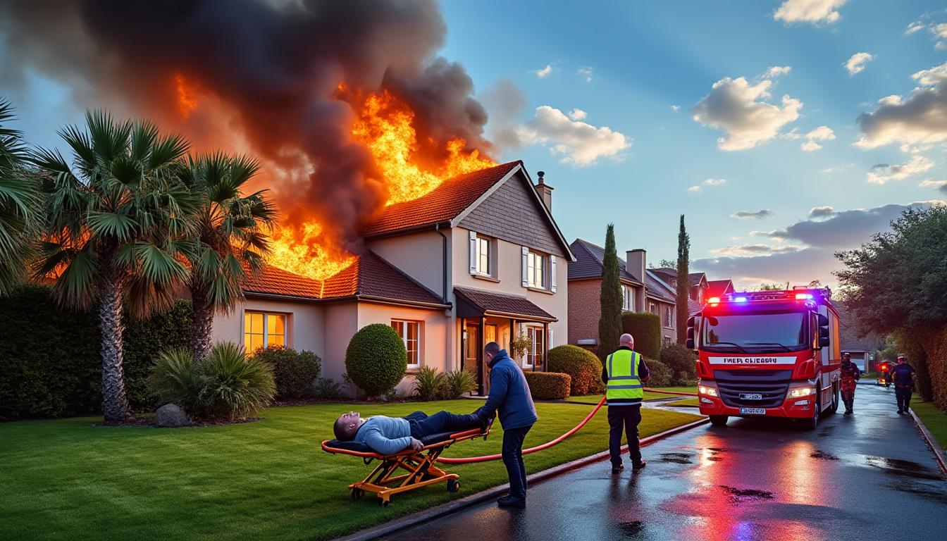 un incendie déclenché par une cheminée a enflammé une maison au sud-ouest de toulouse, nécessitant l'hospitalisation d'un homme de 60 ans. découvrez les détails de cet accident et les mesures de sécurité.