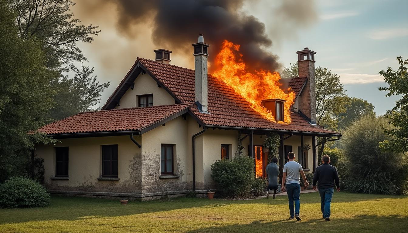 un incendie d'origine cheminée a gravement endommagé la toiture près de toulouse, provoquant une frayeur intense parmi les habitants touchés par cet événement.